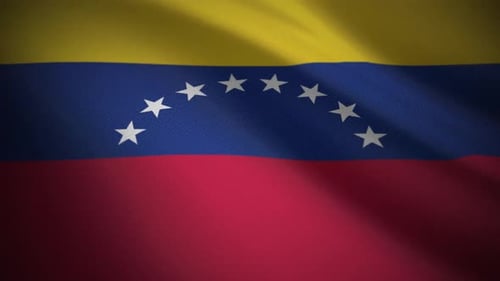 Waving Venezuela Flag Loop Background