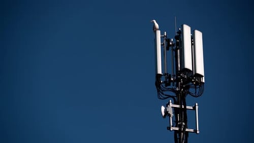 Tower With Cellular Network Antenna