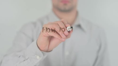 How To Start A Successful Blog Today?, Writing on Transparent Screen