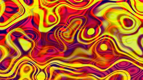 Liquid blue red animation with smoke background on multicolored.194