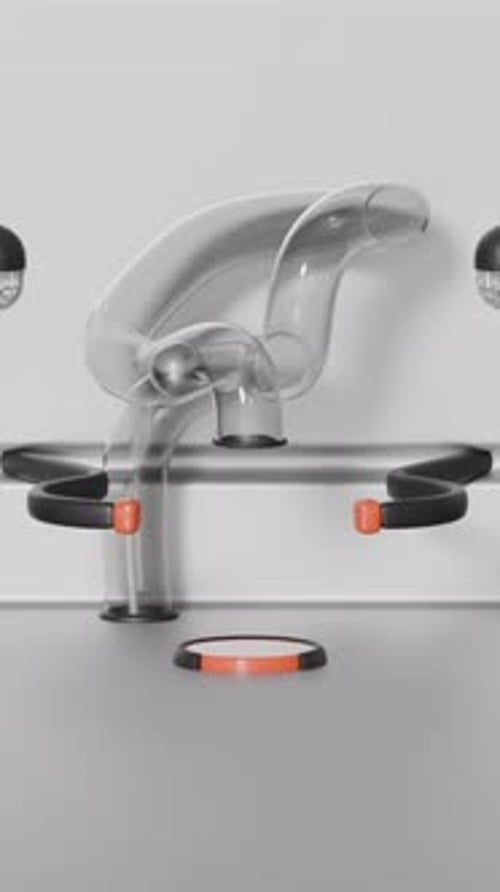 Slice 3D Loop Shapes Animation