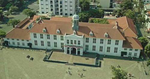 Jakarta, 25 September 2021, Aerial view of Jakarta History Museum building