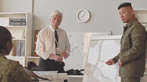 Military Officers at Seminar in Military Academy