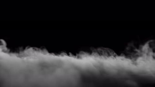 Fumaça branca contra a luz 4K