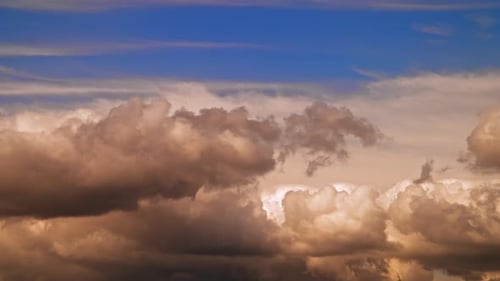 Majestic Clouds Time-Lapse at Sunrise or Sunset