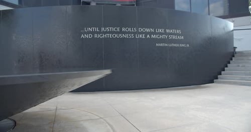 Martin Luther King Quote Monument Rolling Waters Justice