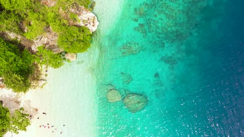 Tropical Island of Samal with Beach Philippines Mindanao