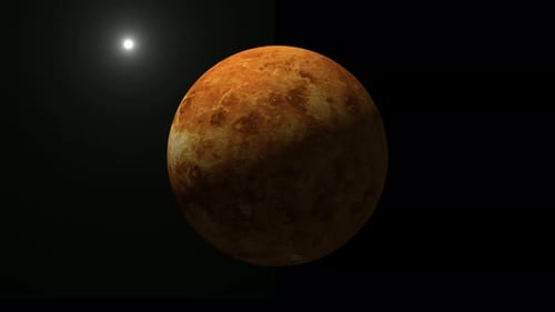 Sistema solar: Marte, planeta en rotación (Vd1335)