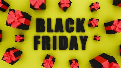 Black Friday Gifts Box Falls Down