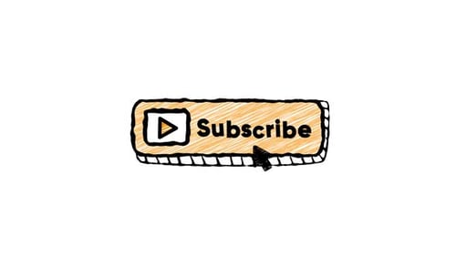Animated Hand-Drawn Sketchy Subscribe Button for Social Media