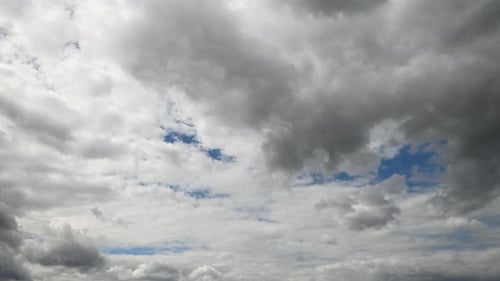 Beautiful motions white clouds on dark sky.