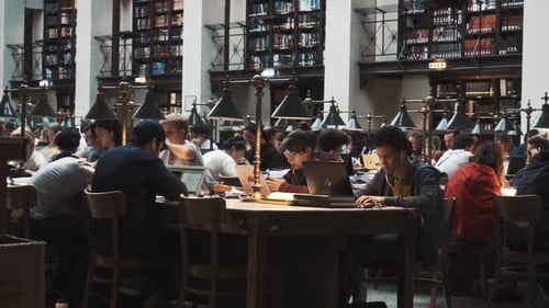 Historic Library Interior