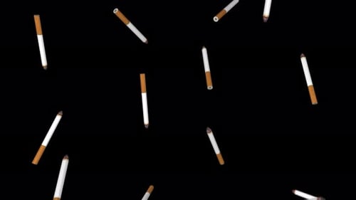 Cigarette falling