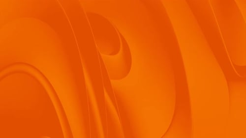 Abstract Orange Flowing Wavy Motion Background Loop