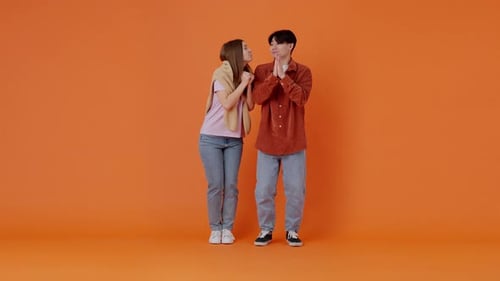 White Female and Asian Male Seeking Help in Orange Premise