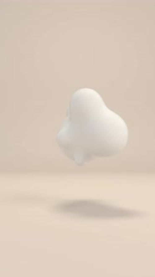 Abstract Liquid Spheres Floating 3D loop animation