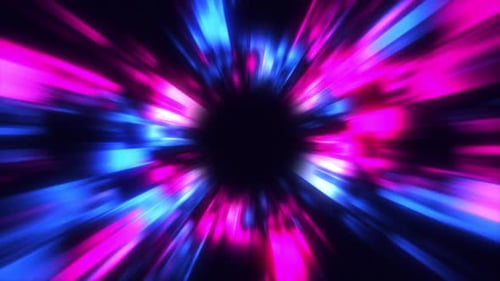 Twisted Abstract Tunnel: 4K, 60fps Video of Blue and Purple Swirling Lines