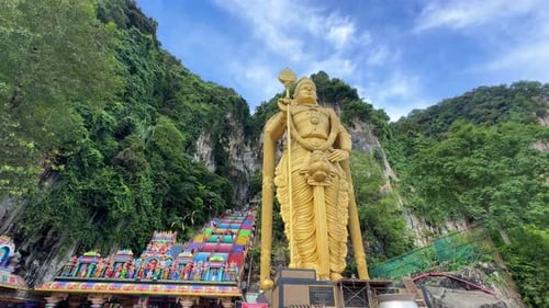 Batu Caves Murugan Statue Kuala Lumpur Malaysia Tamil Nadu Sri Lanka religious statue