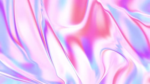 Holographic Iridescent Liquid Waves Flowing Motion Background