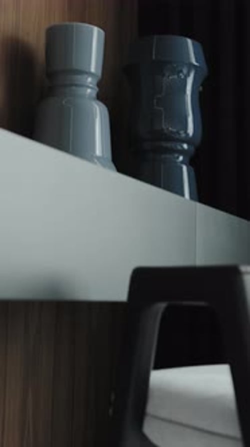 Modern Home Decor Which Includes Stylish Vases That Stand on the Nightstand Vertical Video