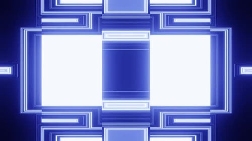 Blue Digital Screen Vj Loop Background