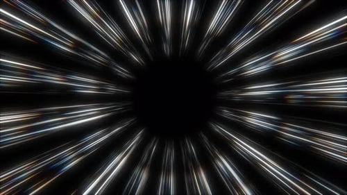 Dynamic speedline FX animation with glowing light streaks bursting from the center.