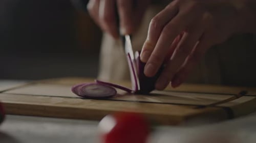 Cardboard Box, Professional Chef Cooking Confidently Adding Toppings To Raw Dough In Street