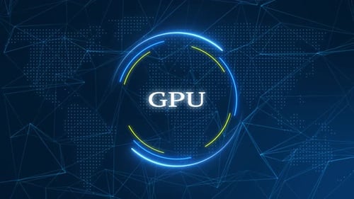 GPU Text Effect Technology Background