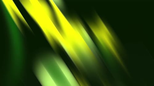 Abstract Blurred Green YellowStreak Background Loop