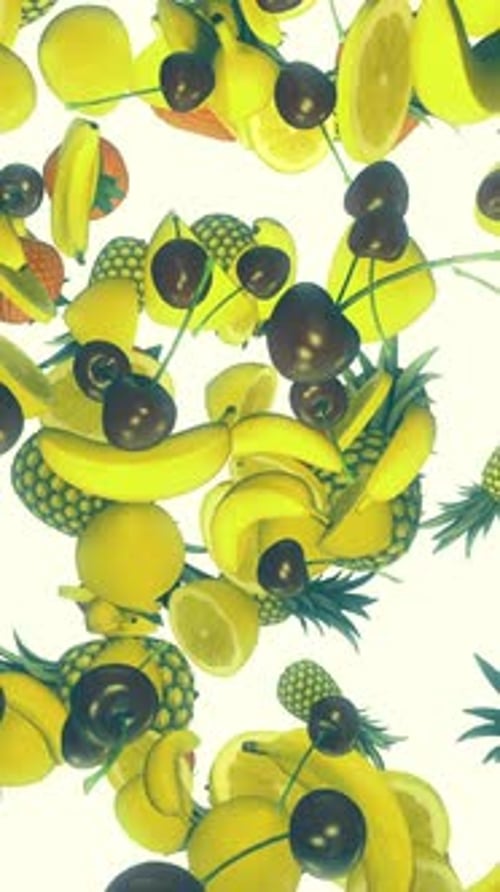 Fruit On White