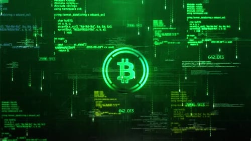 Bitcoin Hud Satelite Style Hologram Video