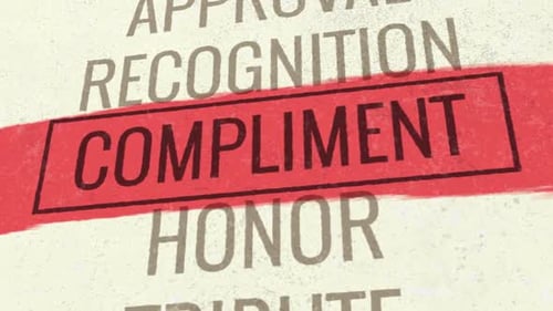 Animation de titre défilant 3D Compliment