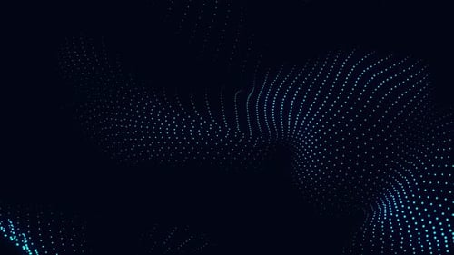Dynamic Abstract Digital Wave Dots Background Loop