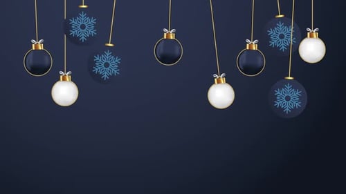 Merry Christmas Balls Background