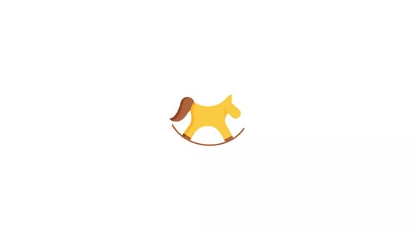 Rocking Horse Icon Animation, Elements Motion Graphics ft. alpha ...