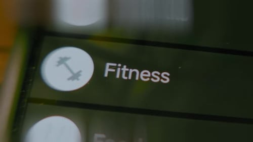 Categoria de condicionamento físico no aplicativo de orçamento