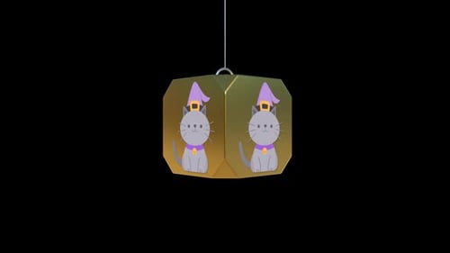 Fondo transparente de gato de Halloween