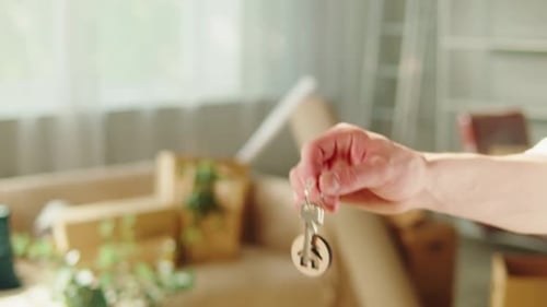 Real Estate Home Keys Closeup Buying Flat Apartment Property Purchasing