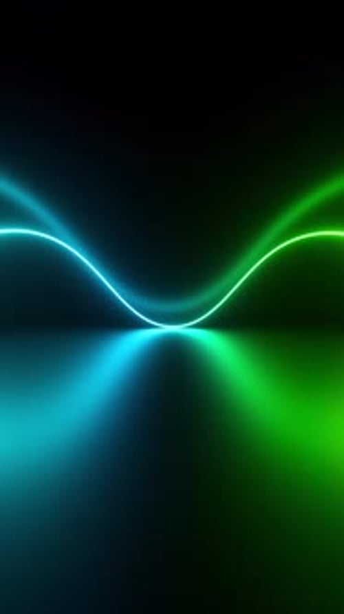 Neon Wave Vertical Abstract Loop Background Variation. 3D rendering