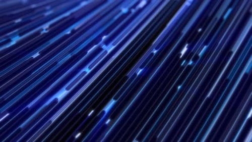 Glowing Blue Data Lines Abstract Futuristic Background Animation