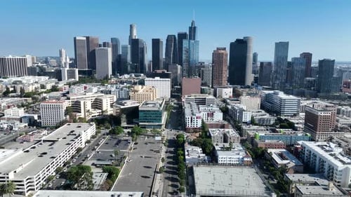 Highrise Buildings at Los Angeles in California United States.