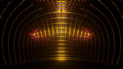 Seamless VJ Loop Featuring a Mesmerizing Multicolor Psychedelic Pattern with a Futuristic Aesthetic