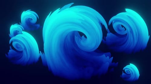 Spiral Wave 3d Abstract Element