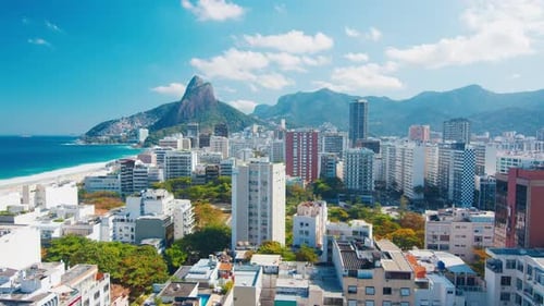 Rio de Janeiro. Timelapse da cidade do Rio de Janeiro vista de Ipanema.
Brasil