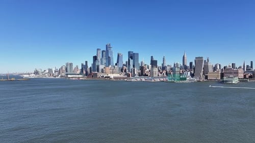 New York Skyline At Manhattan In New York United States.