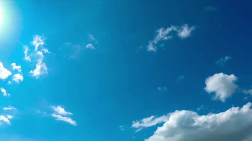 Clouds Drifting on a Beautiful Sunny Day