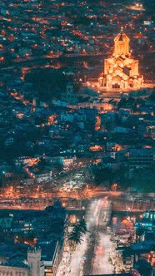 Tbilisi Georgia Elevated Top Scenic