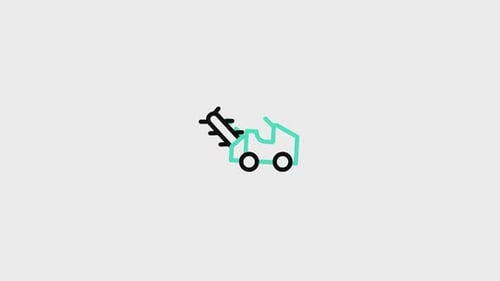 Paving Machine Animated Icon