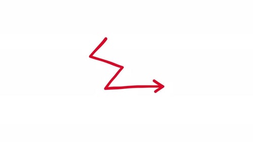 Zigzag Arrow Sketch Doodle Animation