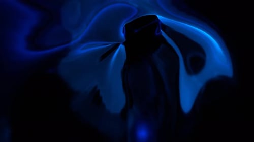 Blue Liquid Fantasy Portal Wormhole Background Vj Loop In 4K